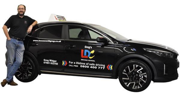 Greg Widger's driving school car